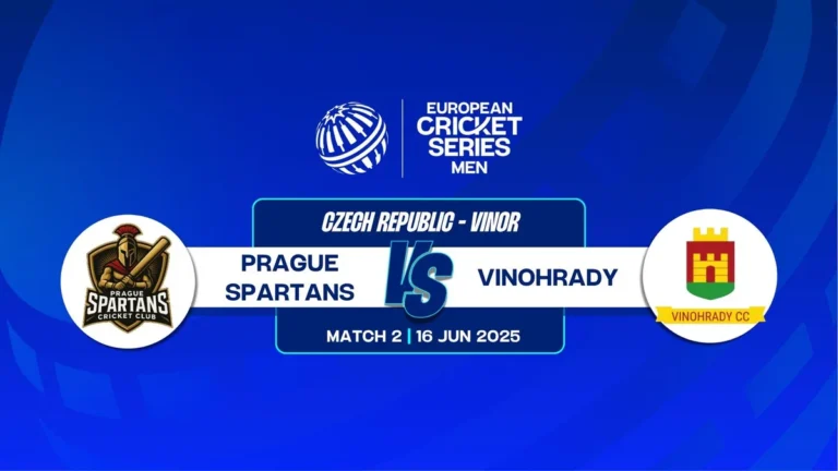 Prague Spartans (PRS) বনাম Vinohrady CC (VCC)