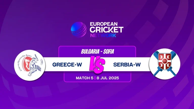 ECN Bulgaria T20IW, 2025: Greece Women vs Serbia Women