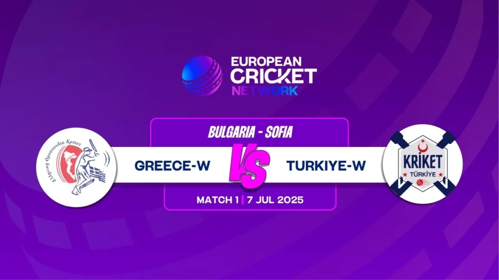 ECN Bulgaria T20IW, 2025: Greece Women vs Turkiye Women